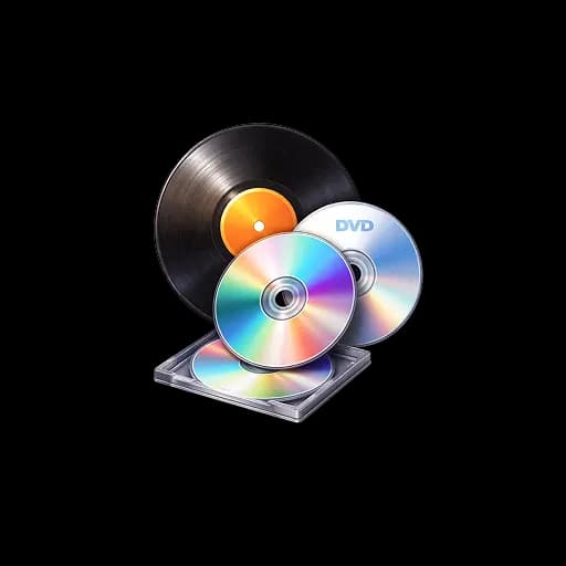 CDs, DVDs & Vinyl Records
